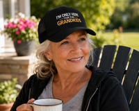 Load image into Gallery viewer, Embroidered "I'm Only Here for the Grandkids" Trucker Cap
