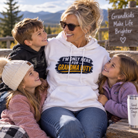 Load image into Gallery viewer, "I'm Only Here for Grandma Duty"  Pullover Hoodie